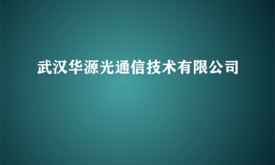 武汉华源光通信技术